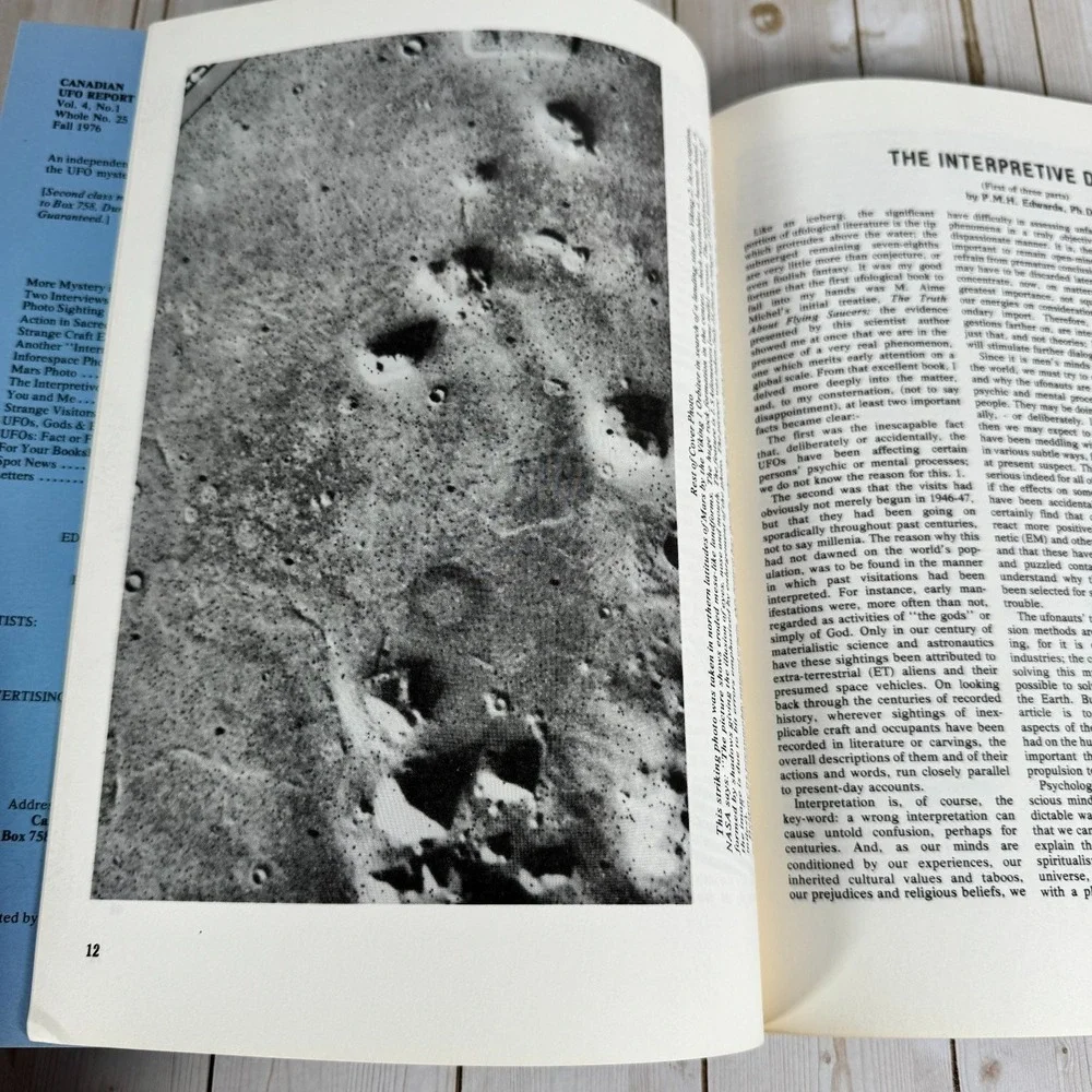 CANADIAN UFO REPORT Vol 4 No 1 Fall 1976 UFOlogy Magazine John Magor